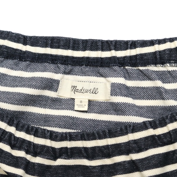 MADEWELL OFF-THE-SHOULDER STRIPED COTTON DRESS - Picture 4 of 8